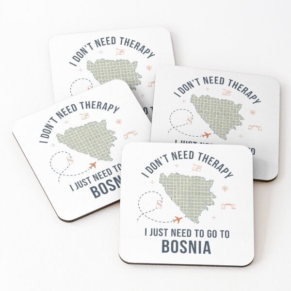 Item preview, Funny Bosnia Travel Quote - I Don't Need Therapy Just Need Bosnia Gift Homesick Bosnian designed and sold by TrendSh0p.