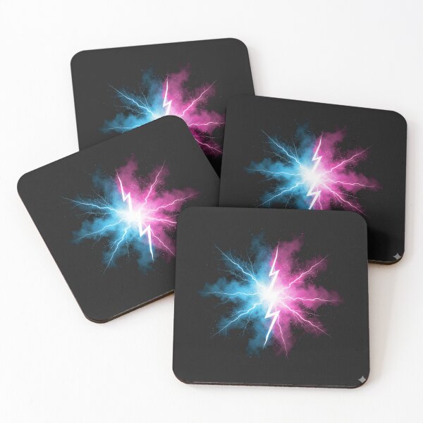 Item preview, Abstract Neon Thunder Strike" High-Energy Cyberpunk Synthwave Art Design designed and sold by WittyHolidayPrints – Retro Meme Tees.