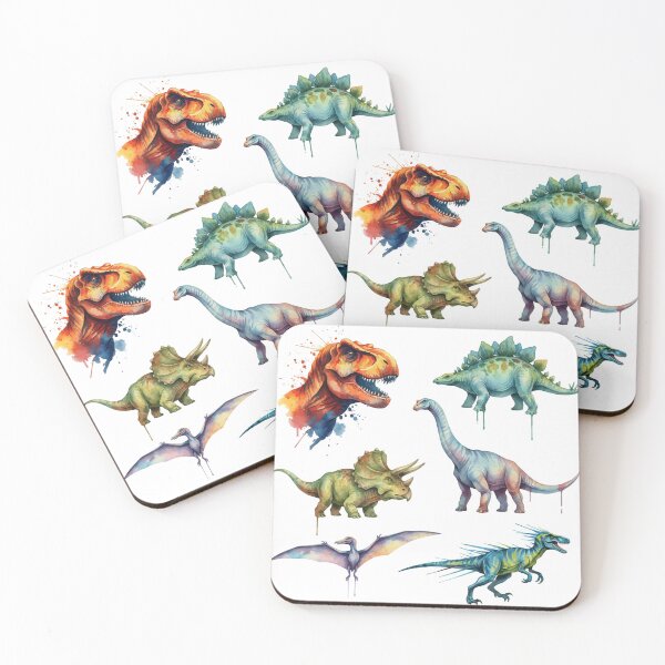 Item preview, Watercolor Dinosaur Collection – Colorful Artistic Dino Set designed and sold by DinoPrints-shop.