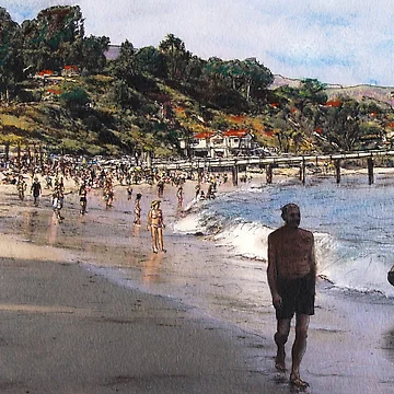 Artwork thumbnail, Paradise Cove by Randy Sprout Fine Art
