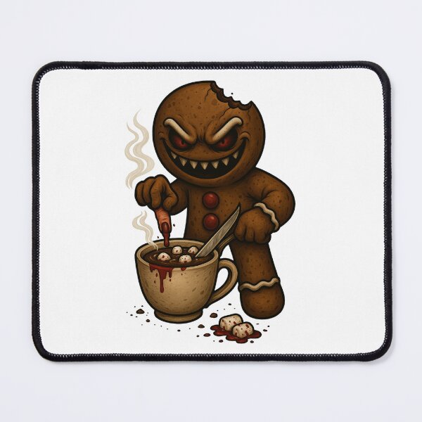 Item preview, Evil Gingerbread Hot Cocoa – Horror Christmas Dipper Design designed and sold by Altered Array, LLC.