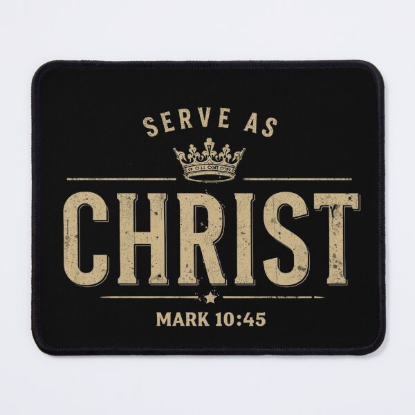 Item preview, Serves as Christ – Mark 10:45 Vintage Christian Design designed and sold by Illustrated Faith.