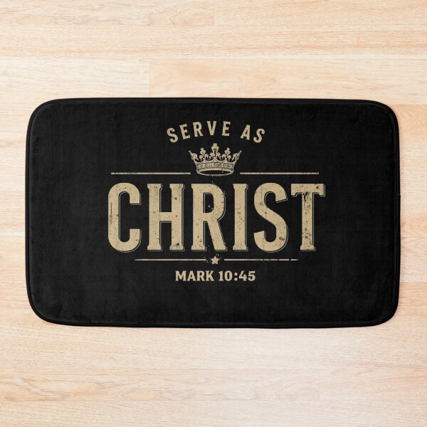 Item preview, Serves as Christ – Mark 10:45 Vintage Christian Design designed and sold by Illustrated Faith.