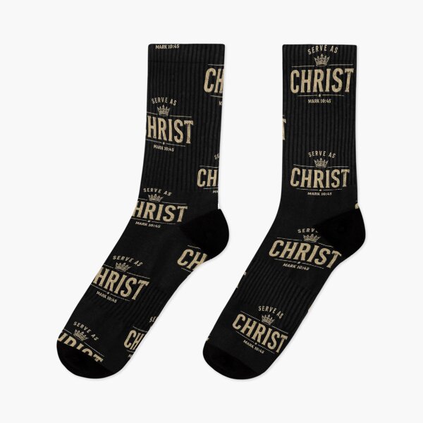 Item preview, Serves as Christ – Mark 10:45 Vintage Christian Design designed and sold by Illustrated Faith.