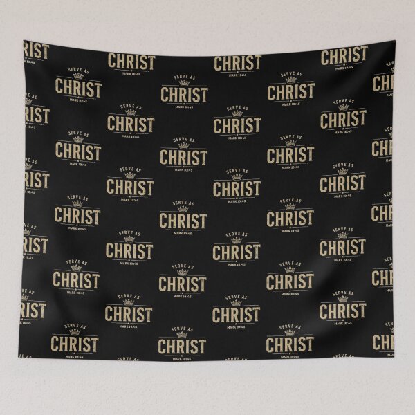 Item preview, Serves as Christ – Mark 10:45 Vintage Christian Design designed and sold by Illustrated Faith.