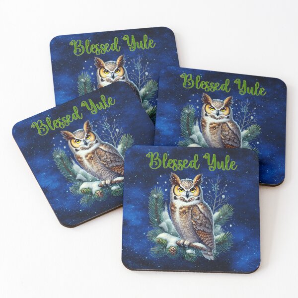 Item preview,  Title: Blessed Yule Winter Owl designed and sold by MysticOzzy.