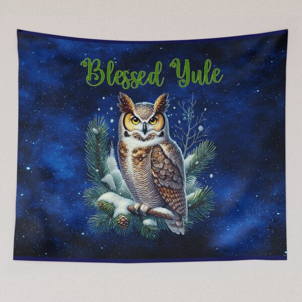 Item preview,  Title: Blessed Yule Winter Owl designed and sold by MysticOzzy.