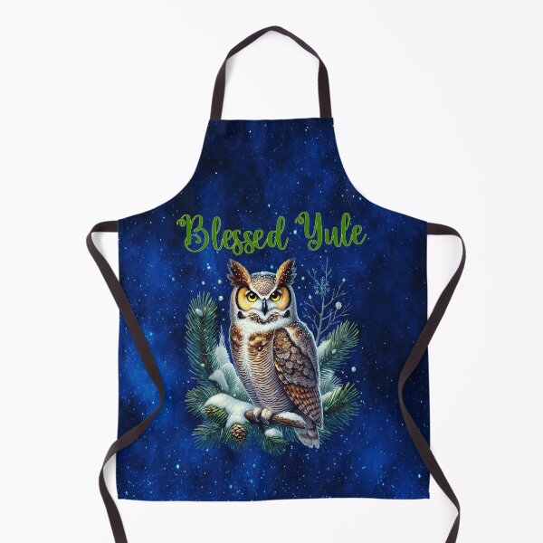 Item preview, Title: Blessed Yule Winter Owl designed and sold by MysticOzzy.