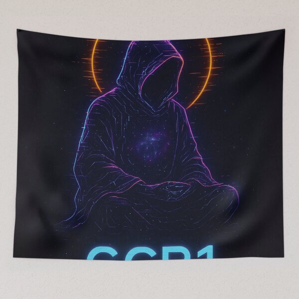 Item preview, GCR1 – The Neon Hermit Monk designed and sold by GCR1.