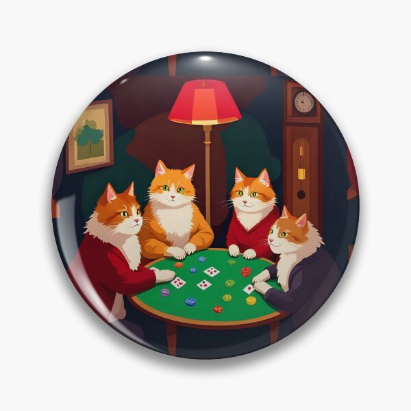 Item preview, Cats Playing Card Poker Cute Cat Gambling Cat Winning At Cards Poker Game designed and sold by bestggraphico.