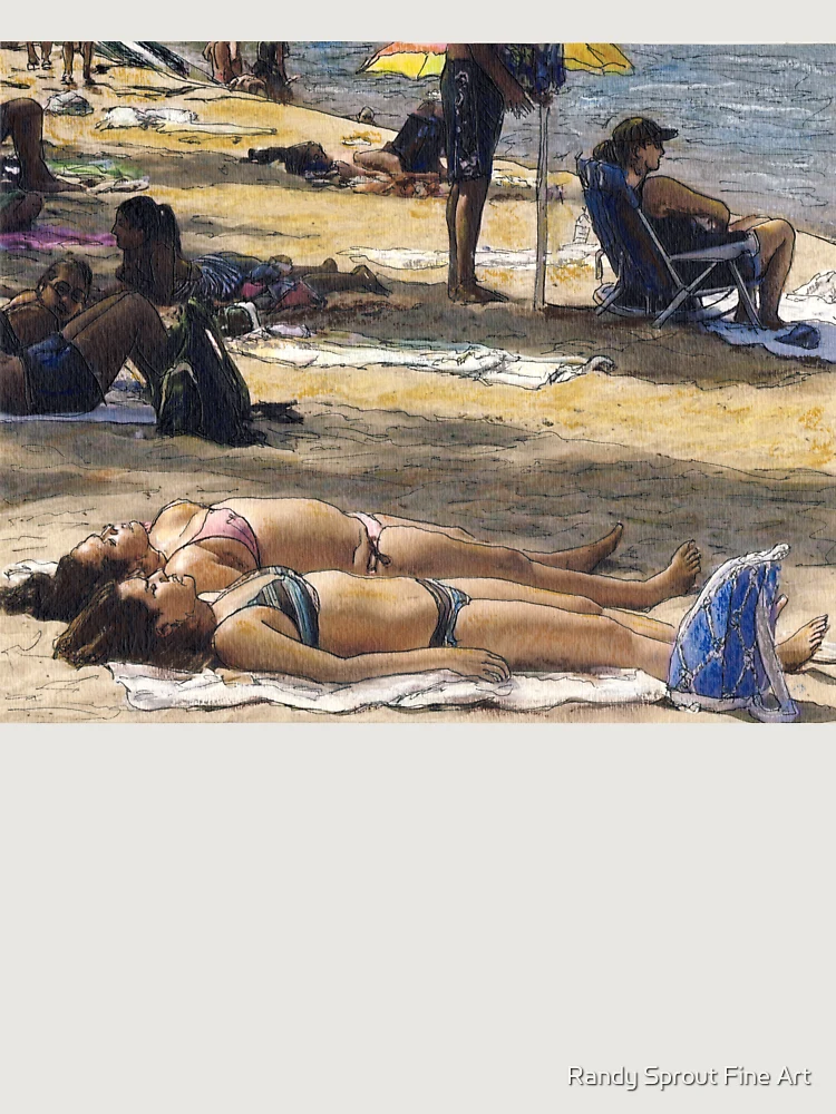 Thumbnail 6 von 6, Premium Oversized Pullover, Avalon Beach 4th of July designt und verkauft von Randy Sprout Fine Art.