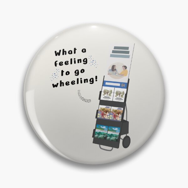 Item preview, What a feeling to go wheeling! -JW Stand, cart witnessing  designed and sold by PinaColadaArtS.