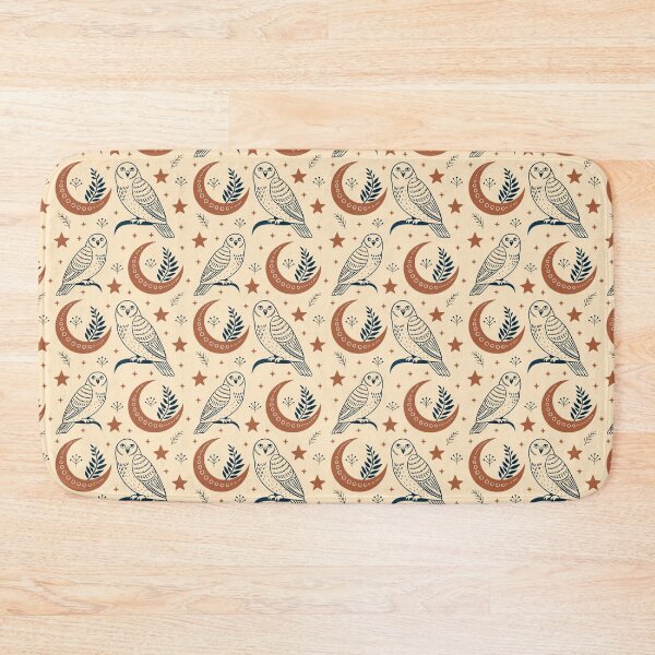 Item preview, Autumn Owl and Moon Pattern - Cozy Woodland Design designed and sold by TherezaDesign.