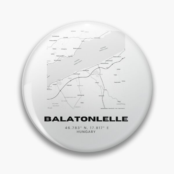 Item preview, Balatonlelle Hungary Minimal Map Design designed and sold by RM-Journey.
