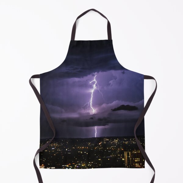 Item preview, Striking Lightning Over Brisbane City Australia designed and sold by pcole123.