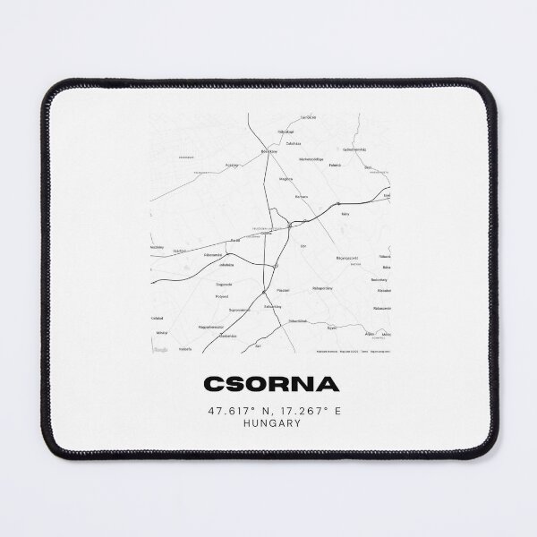 Item preview, Csorna Hungary Modern Minimal Map Art designed and sold by RM-Journey.