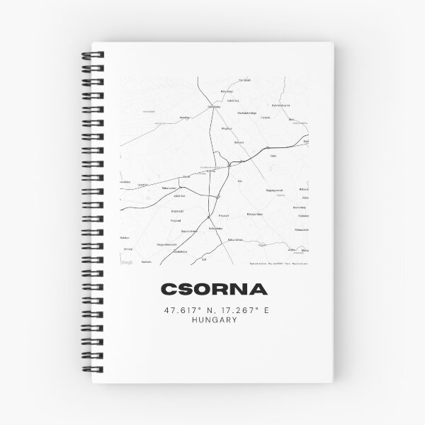 Item preview, Csorna Hungary Modern Minimal Map Art designed and sold by RM-Journey.