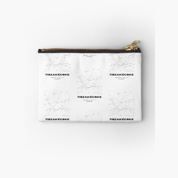 Item preview, Tiszakécske Hungary Minimalist Map Print designed and sold by RM-Journey.