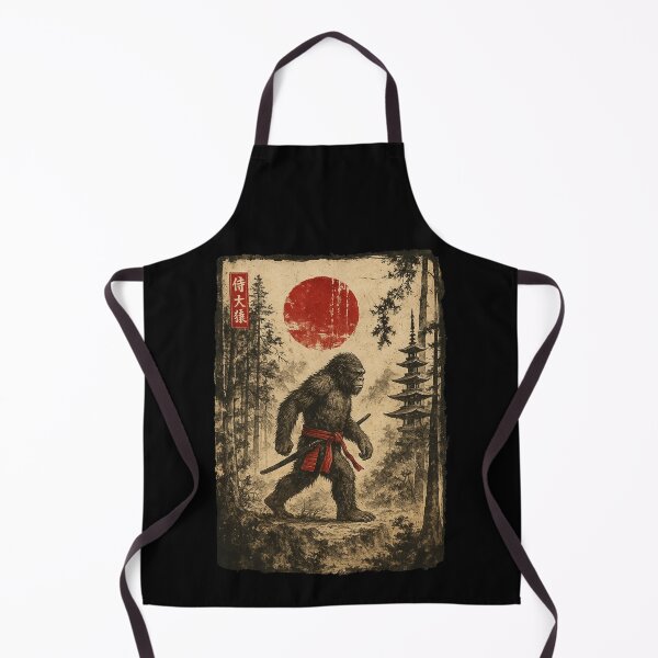 Item preview, Samurai Bigfoot Japanese Art Bigfoot Warrior Bushido Katana designed and sold by AdelinaPi.