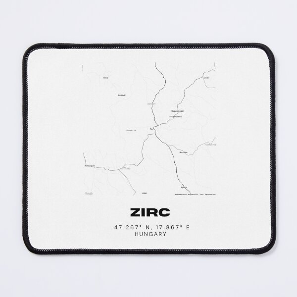 Item preview, Zirc Hungary Modern Map Artwork designed and sold by RM-Journey.