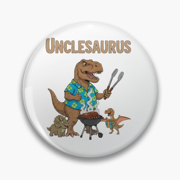 Item preview, Unclesaurus BBQ Dino – Funny Dinosaur Uncle Gift designed and sold by DinoPrints-shop.