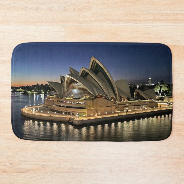 Item preview, Sydney Opera House Lit up at Night Early Morning designed and sold by WanderingLife.