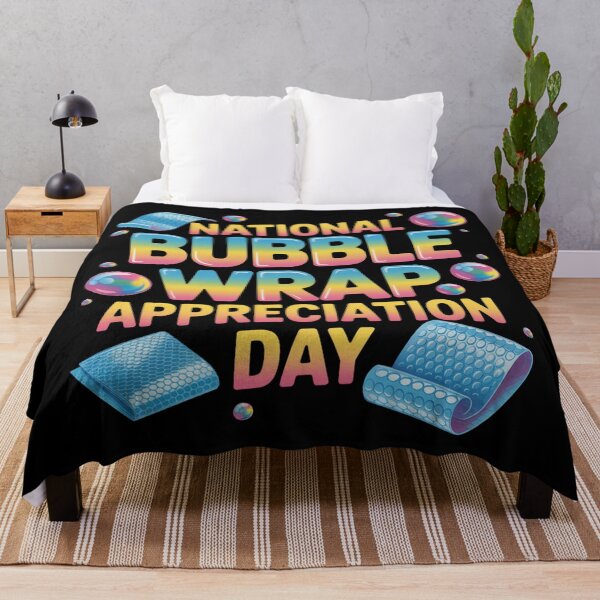 Item preview, National bubble wrap appereciation day designed and sold by DreamOnShirts.