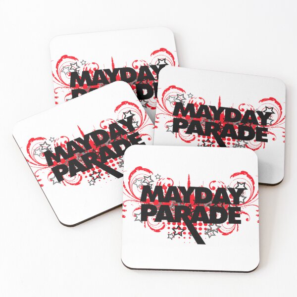 Item preview, Mayday Parade logo with red background designed and sold by thingsthatrhymewithorange.