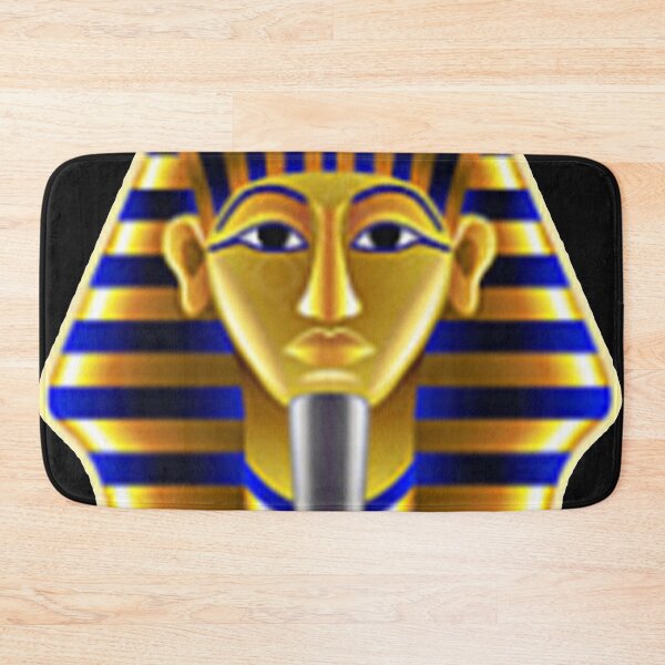 Item preview, "Graphisme du roi Toutankhamon : Un dessin graphique simple du masque bleu-or du pharaon (Vibrant)" designed and sold by thechoice1.