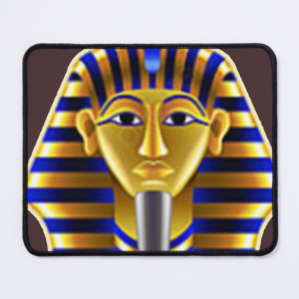 Item preview, "Graphisme du roi Toutankhamon : Un dessin graphique simple du masque bleu-or du pharaon (Vibrant)" designed and sold by thechoice1.