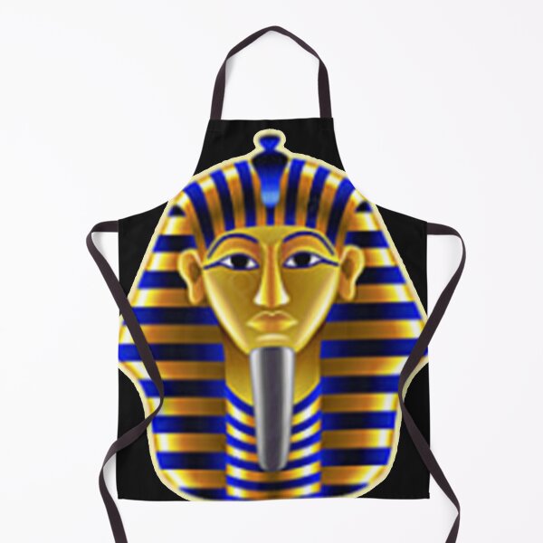 Item preview, "Graphisme du roi Toutankhamon : Un dessin graphique simple du masque bleu-or du pharaon (Vibrant)" designed and sold by thechoice1.
