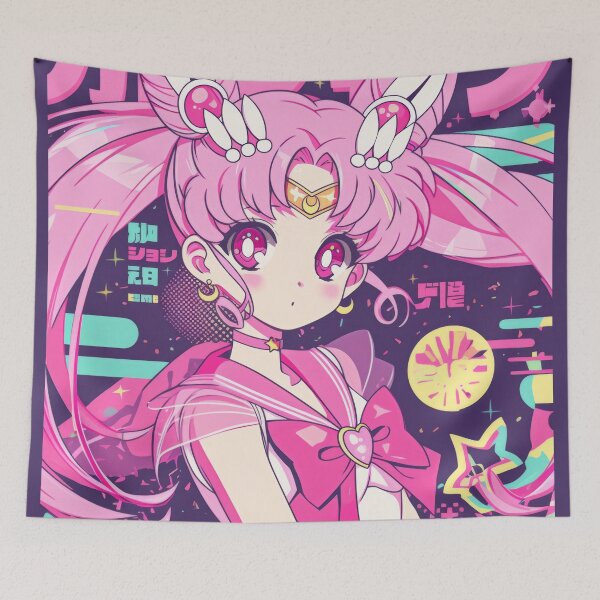 Item preview, Chibiusa Sailor Neon Poster designed and sold by AnimeArsenalPrints.