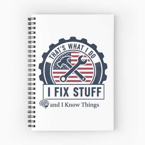Item preview, Funny Handyman Quote – That’s What I Do I Fix Stuff And I Know Things Mechanic Gift designed and sold by SecretPODesigns.