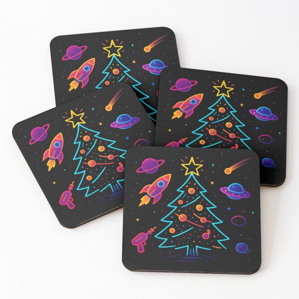 Item preview,  Neon  Futuristic Christmas Tree in Space designed and sold by Nature's Palette.