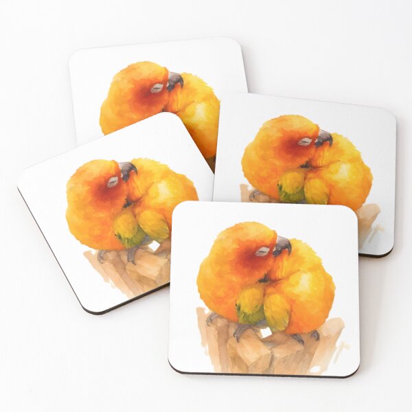 Item preview, Couple Sun conure (Aratinga solstitialis) designed and sold by HOMETOWN86.