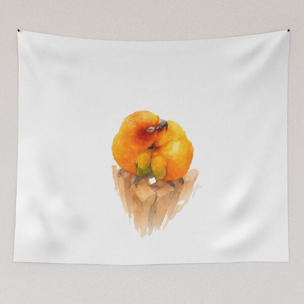 Item preview, Couple Sun conure (Aratinga solstitialis) designed and sold by HOMETOWN86.