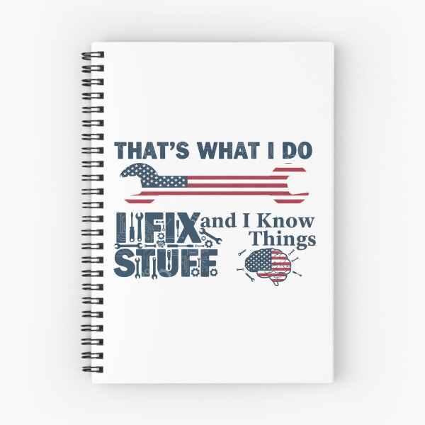 Item preview, Funny Repairman Handyman Quote – That’s What I Do I Fix Stuff And I Know Things Mechanic Gift designed and sold by SecretPODesigns.