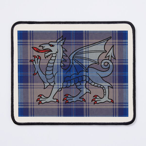 Item preview, Edwards Welsh Tartan – Legacy of Denbighshire Lords & y Ddraig Goch - the red dragon v2 designed and sold by WheelieGdArt.