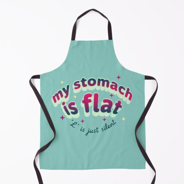 Item preview, MY STOMACH IS FLAT - 'L' IS JUST SILENT - MAGENTA GLOW MULT-TONE designed and sold by INNERHARMONY2.