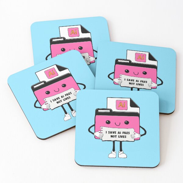 Item preview, I Save Illustrator Ai Files Not Lives Cute Funny Graphic Designer Humor designed and sold by mariahmoniquedesign.