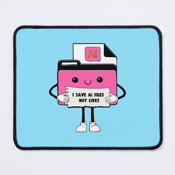 Item preview, I Save Illustrator Ai Files Not Lives Cute Funny Graphic Designer Humor designed and sold by mariahmoniquedesign.