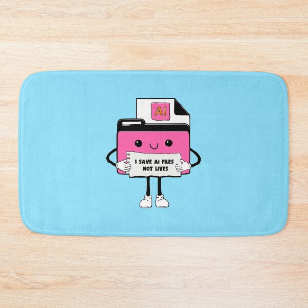 Item preview, I Save Illustrator Ai Files Not Lives Cute Funny Graphic Designer Humor designed and sold by mariahmoniquedesign.