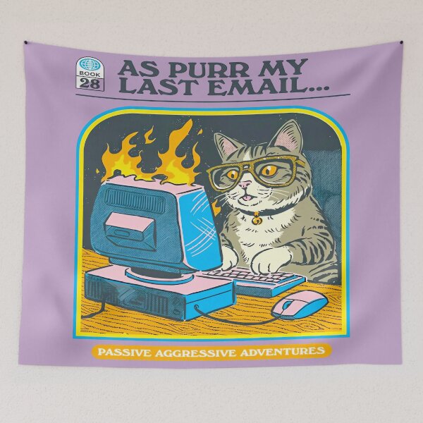 Item preview, Cat Emailing designed and sold by MOFAPPAREL.