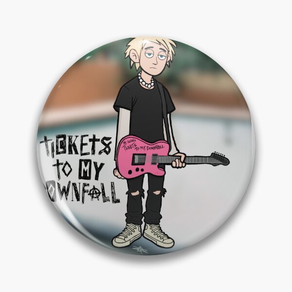 Item preview, MGK TICKETS TO MY DOWNFALL (WITH BACKGROUND) designed and sold by DropkickMolotov.