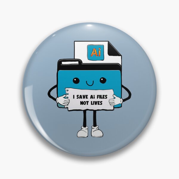 Item preview, I Save Adobe Illustrator Ai Files Not Lives Cute Funny Graphic Designer Humor orange designed and sold by mariahmoniquedesign.