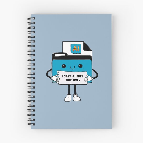 Item preview, I Save Adobe Illustrator Ai Files Not Lives Cute Funny Graphic Designer Humor orange designed and sold by mariahmoniquedesign.