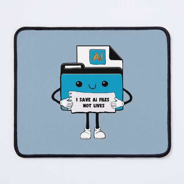 Item preview, I Save Adobe Illustrator Ai Files Not Lives Cute Funny Graphic Designer Humor orange designed and sold by mariahmoniquedesign.