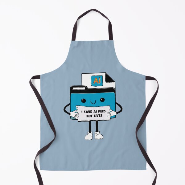 Item preview, I Save Adobe Illustrator Ai Files Not Lives Cute Funny Graphic Designer Humor orange designed and sold by mariahmoniquedesign.