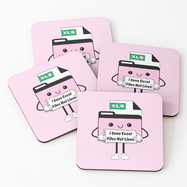 Item preview, I Save Excel Spreadsheet Files Not Lives Cute Funny Work Humor Pink designed and sold by mariahmoniquedesign.