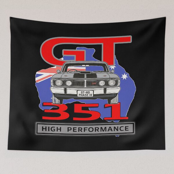 Item preview, Ford Falcon GT HO Phase III 351 Silver Aussie Muscle Car Art designed and sold by Michael van der Hoorn.